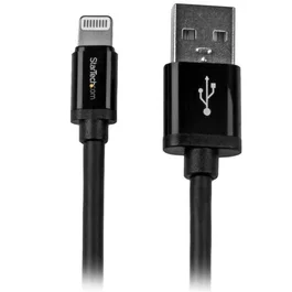 StarTech.com Cable Lightning 8 Pin a USB A 2.0 2m para Apple iPhone iPod iPad - Negro
