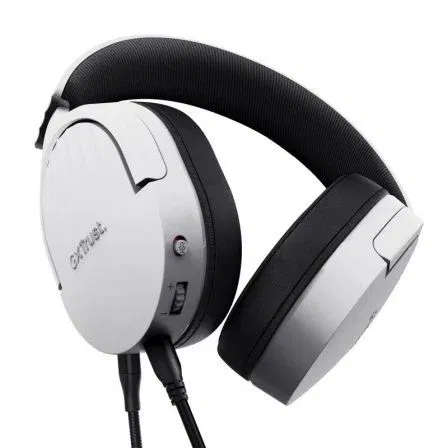 Trust Gaming Auriculares Gaming GXT 489 Fayzo con Micrófono Jack 3.5mm Blancos para PC y Consolas