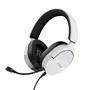 Trust GXT 489 Fayzo - Auriculares Gaming Alámbricos con Micrófono Desmontable, Diadema Ajustable, Color Blanco/Negro, Conector 3.5mm