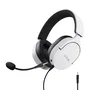 Trust GXT 489 Fayzo - Auriculares Gaming Alámbricos con Micrófono Desmontable, Diadema Ajustable, Color Blanco/Negro, Conector 3.5mm