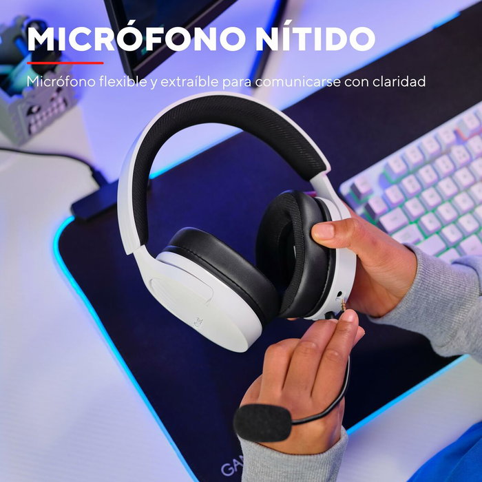Trust Gaming GXT 489 Fayzo Auriculares Gaming con Micrófono - Blanco