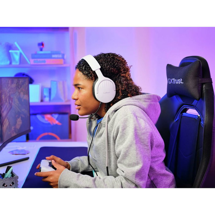 Trust Gaming GXT 489 Fayzo Auriculares Gaming con Micrófono - Blanco