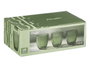Vivalto Vaso Agua Rayas 300 ml Verde Vidrio 8.5 x 9.5 x 8.5 cm (Set de 24)