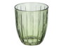 Vivalto Vaso Agua Rayas 300 ml Verde Vidrio 8.5 x 9.5 x 8.5 cm (Set de 24)