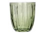 Vivalto Vaso Agua Rayas 300 ml Verde Vidrio 8.5 x 9.5 x 8.5 cm (Set de 24)
