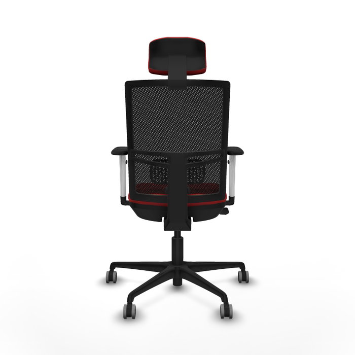 PIQUERAS Y CRESPO Silla de oficina Yunquera Rojo/Negro con mecanismo Sincro/Traslack PIQUERAS Y CRESPO Silla de oficina Yunquera Rojo/Negro con mecanismo Sincro/Traslack