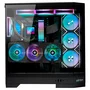 Abysm Danube Sava H600 Caja de torre negra con cristal templado