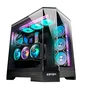 Abysm Danube Sava H600 Caja de torre negra con cristal templado