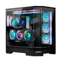 Abysm Danube Sava H600 Caja de torre negra con cristal templado