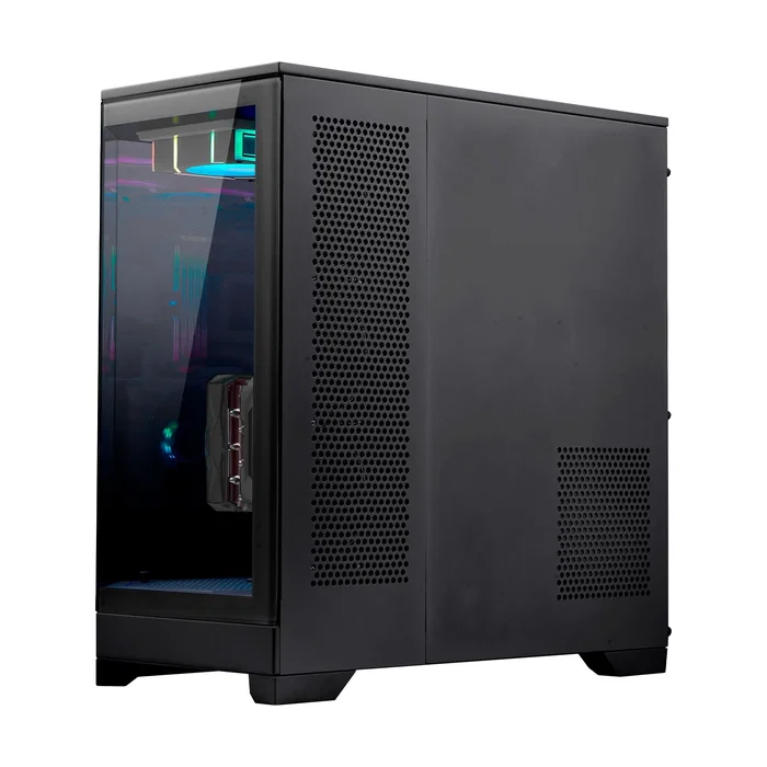 Abysm Danube Sava H600 Caja de torre negra con cristal templado