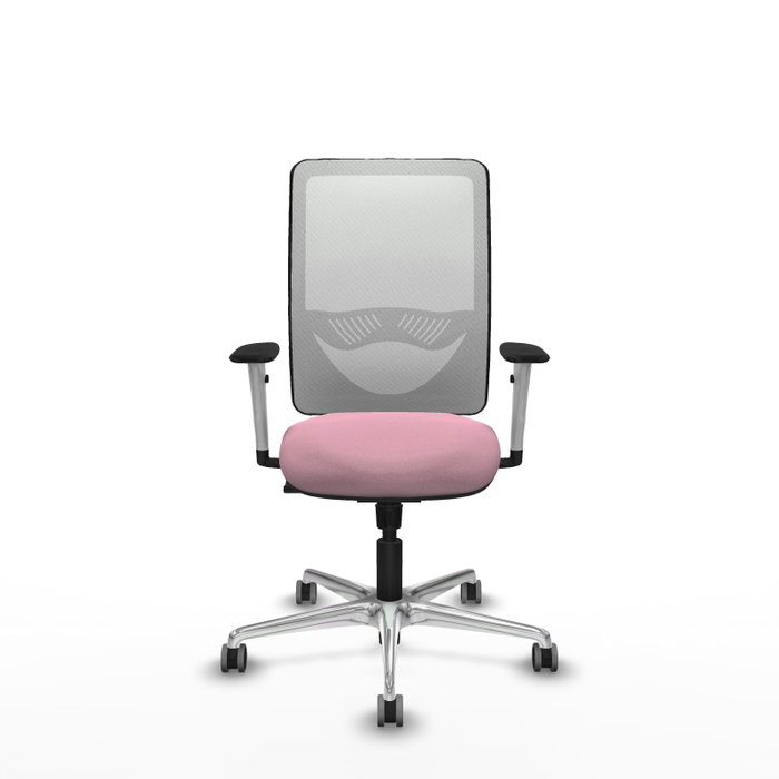 PIQUERAS Y CRESPO Silla de oficina Zulema Rosa y Blanco con mecanismo Sincro PIQUERAS Y CRESPO Silla de oficina Zulema Rosa y Blanco con mecanismo Sincro