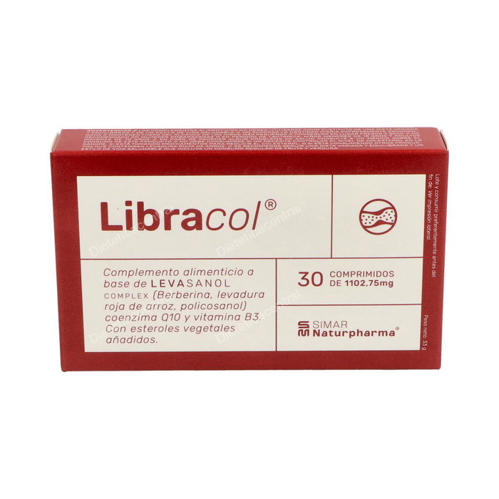 SIMAR Libracol 30 Comprimidos con Levadura Roja de Arroz, Monacolina K y Fitoesteroles para el Colesterol