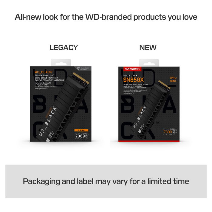 Western Digital WD Black SN850X 2TB M.2 NVMe PCIe 4.0 x4 SSD con disipador de calor