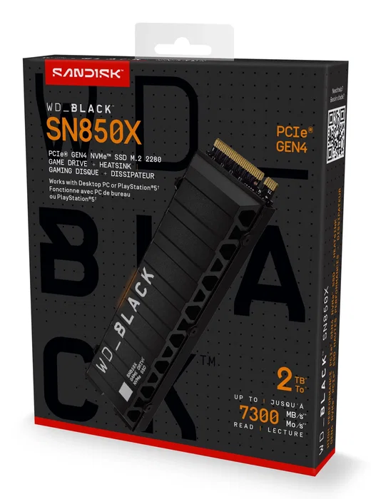Western Digital WD_BLACK SN850X 2 TB M.2 2280 PCIe 4.0 con Disipador