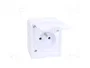PAWBOL Tomacorriente Blanco 16A 250VAC 2P+PE