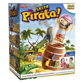 Bizak Juego Tricky Salta Pirata Contenido 1 Pirata 1 Barril 24 Espadas Español