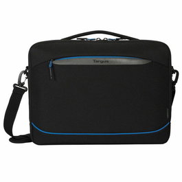 Targus Maletín Coastline EcoSmart para Portátil de 15-16", Negro, Fabricado con Plástico Reciclado del Océano y Protección SafePort