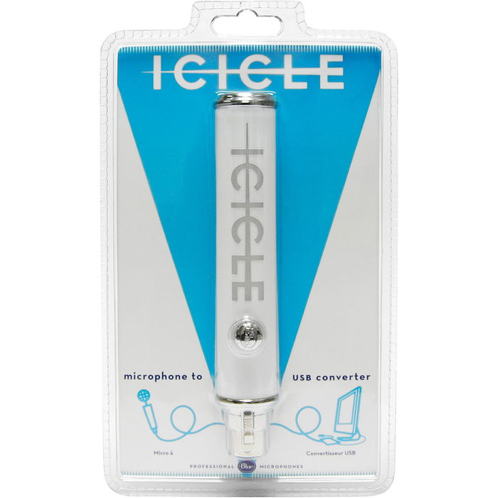 BLUE Icicle Conversor USB y Preamplificador de Micro XLR con Alimentación Phantom 48V para Ordenador