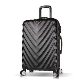 Zoozie Bags 7026 Maleta de Viaje ABS Negra, Cierre Codificado, Ruedas Dobles Multidireccionales, 70 L, 67 x 43 x 28 cm