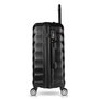 Zoozie Bags 7026 Maleta de Viaje ABS Negra, Cierre Codificado, Ruedas Dobles Multidireccionales, 70 L, 67 x 43 x 28 cm