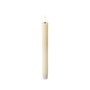 Lumineo Vela de cera LED beige con relieve, pack de 2 unidades