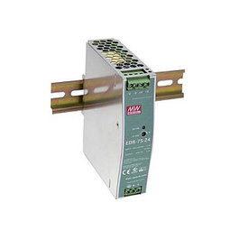 Mean Well EDR-75-24 Fuente de alimentación de 24V 75W para riel DIN