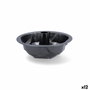 Quid Molde Savarín Sweet Grey 22x9,5 cm (12 Unidades) de Acero Carbono