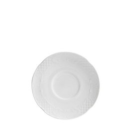 Porvasal Platillo Augusta de Porcelana, Vajilla, Diámetro 13 cm x Alto 2 cm (Set de 24)