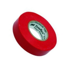 3M Temflex Cinta Aislante Eléctrica Roja 19mm x 20m