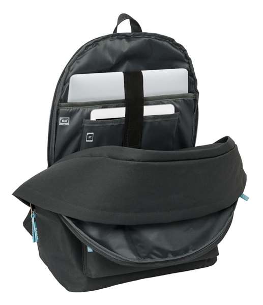 Safta Mochila Doble El Pulpo Grafito para Portátil 15,6" + USB 31x44x18 cm