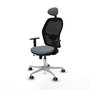 PIQUERAS Y CRESPO Silla de oficina Jorquera Gris con mecanismo Sincro/Traslack