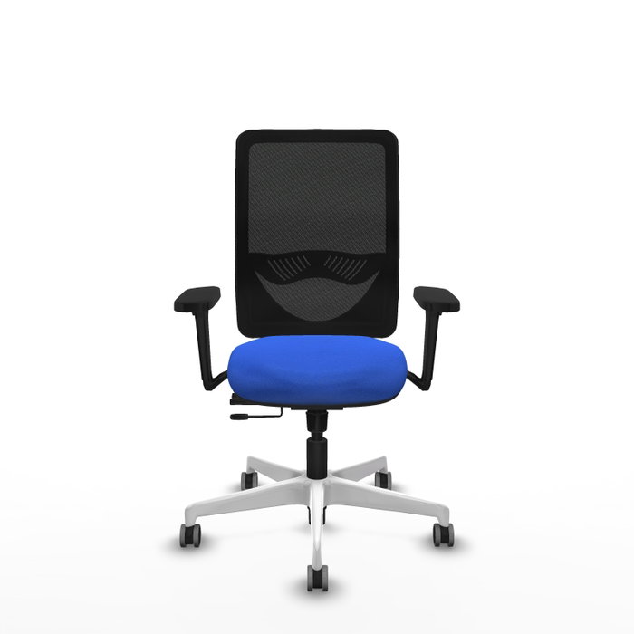 PIQUERAS Y CRESPO Silla de oficina Zulema con mecanismo Sincro/Traslack, Azul y Negro