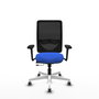 PIQUERAS Y CRESPO Silla de oficina Zulema con mecanismo Sincro/Traslack, Azul y Negro