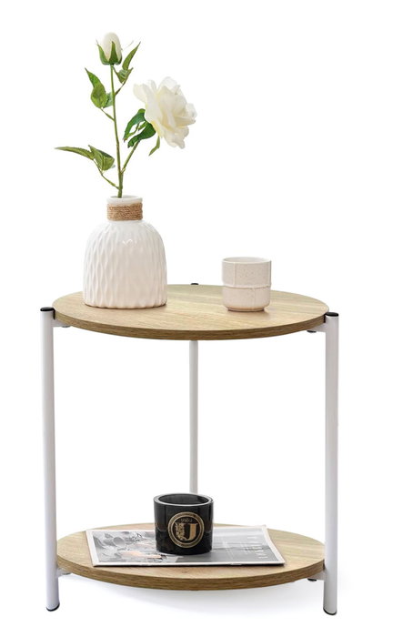 Inde Mesa Auxiliar De Centro White 40x42 cm (3 Unidades)