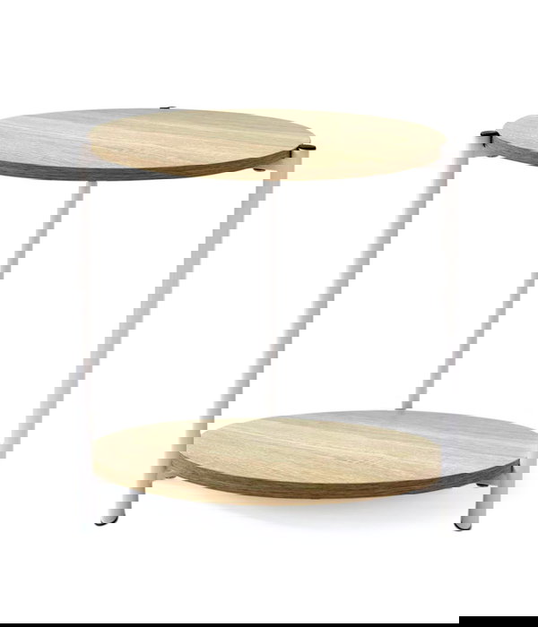 Inde Mesa Auxiliar De Centro White 40x42 cm (3 Unidades)