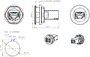 HARTING Tomacorriente RJ45 har-port 22mm