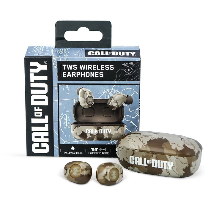 OTL Technologies Auriculares TWS Inalámbricos Call of Duty con Bluetooth 5.3, Cancelación Ruido ENC