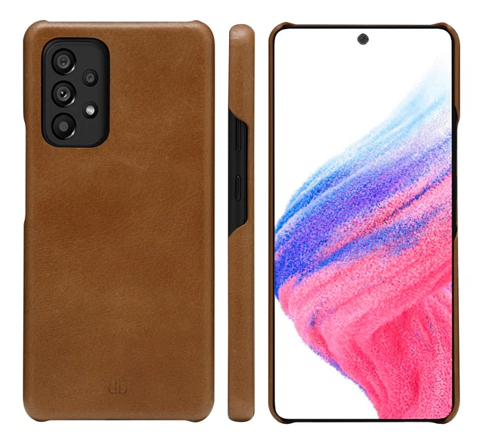 Dbramante1928 Funda Folio Lynge para Samsung Galaxy A53 16.5 cm (6.5") en Piel Auténtica Color Bronceado con Cierre Magnético
