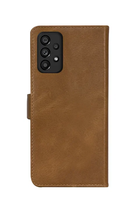 Dbramante1928 Funda Folio Lynge para Samsung Galaxy A53 16.5 cm (6.5") en Piel Auténtica Color Bronceado con Cierre Magnético