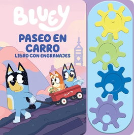 PI KIDS, BLUEY: PASEO EN CARRO - LIBRO DE ACTIVIDAD CON ENGRANAJES