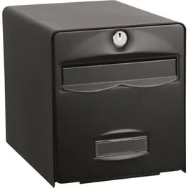 Burg Wachter Buzón Balthazar Acero Galvanizado Negro Puerta Única Resistente a Corrosión Postal Exterior 22kg