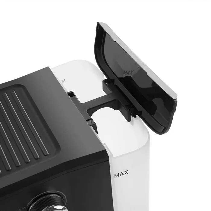 Orbegozo EX 5210 Cafetera Espresso Semiautomática 1100W 20 Bares, Depósito 1.5L, Panel Táctil, Vaporizador Acero Inoxidable, Bandeja Calientatazas, Negro/Acero