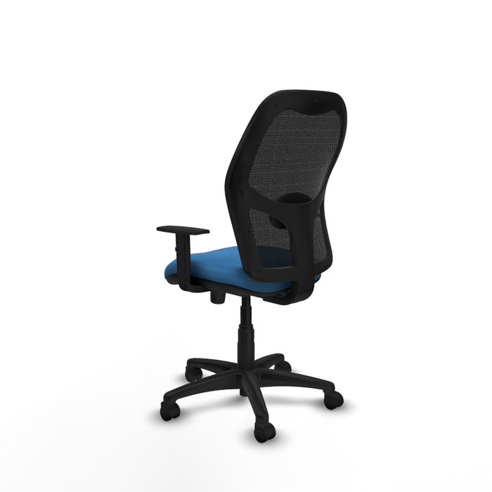 PIQUERAS Y CRESPO Silla de oficina Alocén, Mecanismo Sincro, Azul claro/Negro