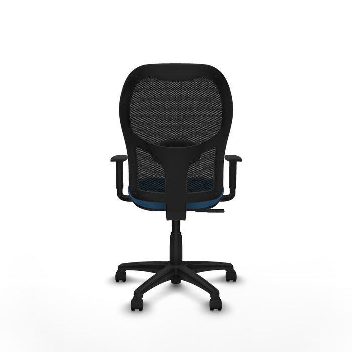 PIQUERAS Y CRESPO Silla de oficina Alocén, Mecanismo Sincro, Azul claro/Negro