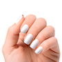 Nooves Láminas de Uñas de Gel Premium Luxe Cat #perlada Blanco 20 u