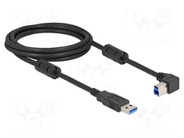 DeLOCK Cable USB 5 Gbps Tipo-A a Tipo-B 90° Derecha 2 m