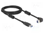 DeLOCK Cable USB 5 Gbps Tipo-A a Tipo-B 90° Derecha 2 m