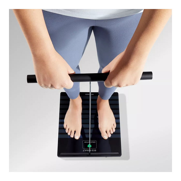 Withings Body Scan - Báscula Inteligente de Análisis Corporal Completo, Negro