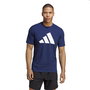 Camiseta de Manga Corta Hombre Adidas Training Essentials Feel Ready Azul oscuro 5-6 Años
