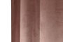 DKD Home Decor Velvet23 Cortina Rosa Palo 260 x 260 x 140 cm Terciopelo Polyester 8 Anillas